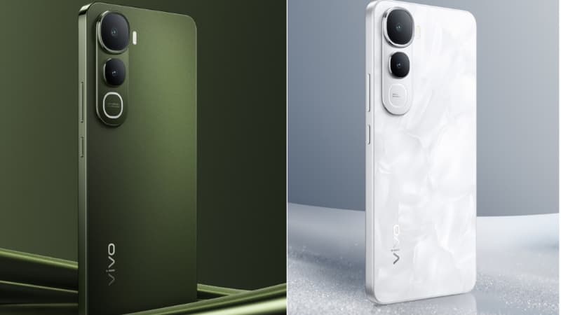 Vivo Y400 Glam White and Olive Green,