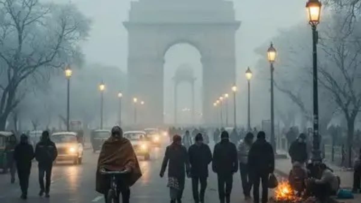 Delhi Weather Update: दिल्ली में शिमला जैसी ठंड, तापमान 9°C, कोहरा और शीतलहर का असर