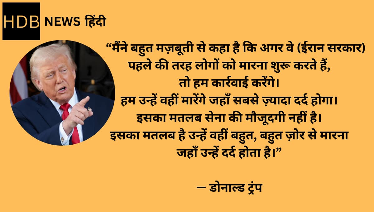Donald Trump का Iran को Strong Warning: Civilians पर हमला हुआ तो America देगा Painful Response